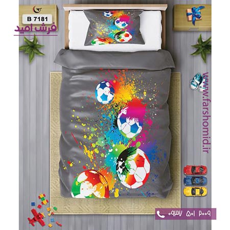 ست روتختی کودک و نوجوان 6 تکه اولدوز توپ فوتبال کد B 7181