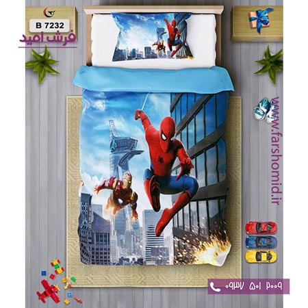 ست روتختی کودک و نوجوان 6 تکه اولدوز مرد عنکبوتی کد B 7232