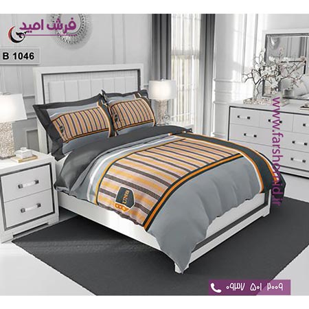 ست روتختی مدرن و کلاسیک 6 تکه اولدوز راه راه کد B 1046