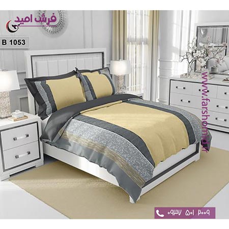 ست روتختی مدرن و کلاسیک 6 تکه اولدوز راه راه کد B 1053