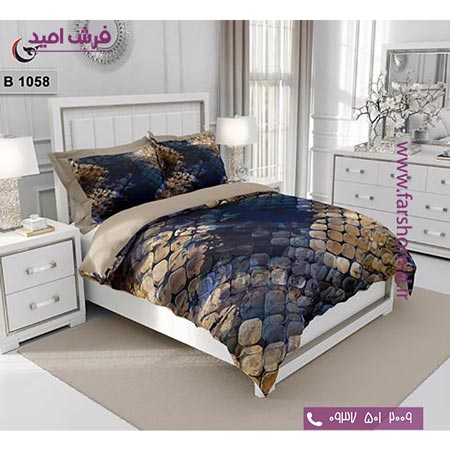 ست روتختی مدرن و کلاسیک 6 تکه اولدوز پوست ماری کد B 1058