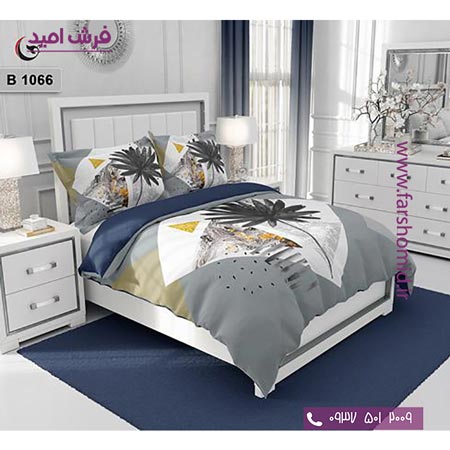 ست روتختی مدرن و کلاسیک 6 تکه اولدوز هندسی و برگ کد B 1066