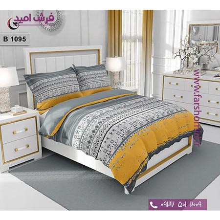 ست روتختی مدرن و کلاسیک 6 تکه اولدوز راه راه و هندسی کد B 1095