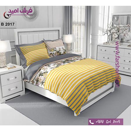 ست روتختی مدرن و کلاسیک 6 تکه اولدوز راه راه کد B 2017