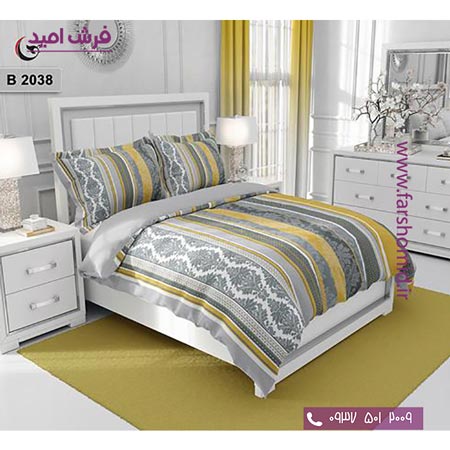 ست روتختی مدرن و کلاسیک 6 تکه اولدوز راه راه کد B 2038