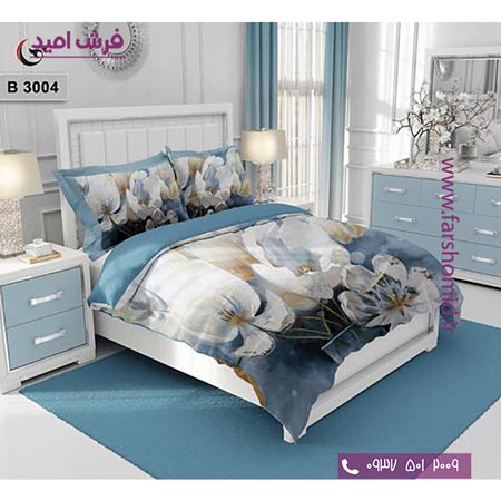 ست روتختی طرح گل 6 تکه اولدوز گل درشت کد B 3004