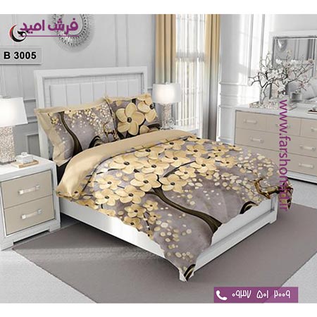 ست روتختی طرح گل 6 تکه اولدوز شکوفه کد B 3005