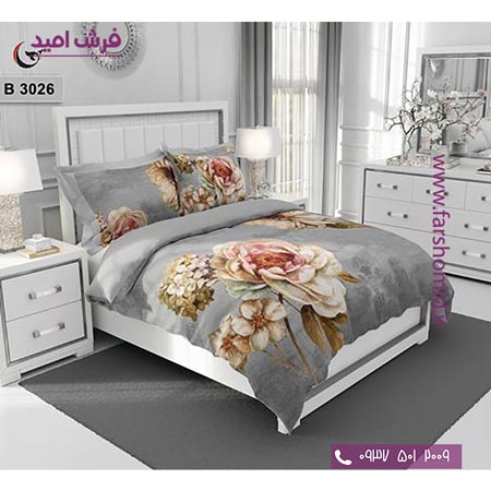 ست روتختی طرح گل 6 تکه اولدوز گل درشت کد B 3026