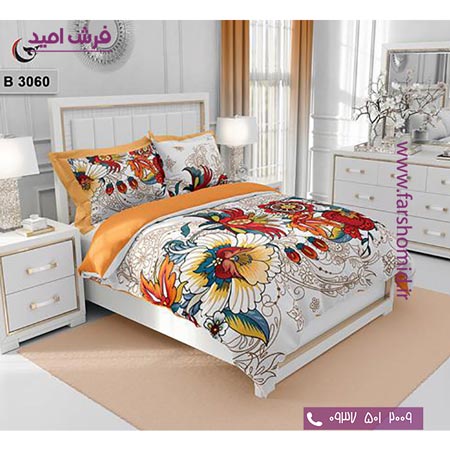 ست روتختی طرح گل 6 تکه اولدوز گل قالی کد B 3060