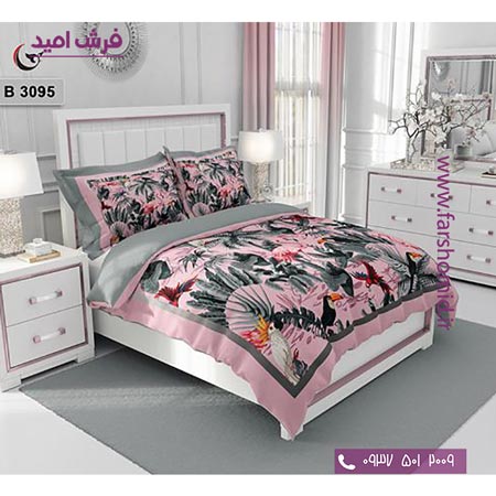 ست روتختی طرح گل 6 تکه اولدوز باغ پرندگان  کد B 3095