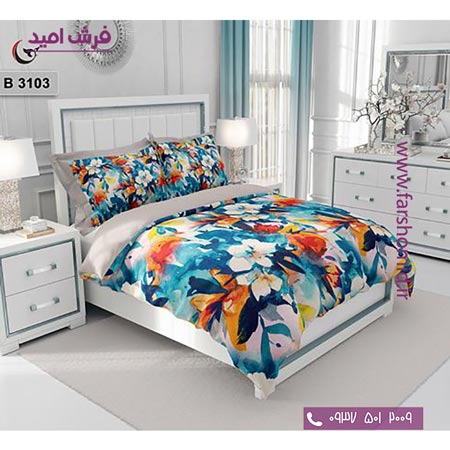 ست روتختی طرح گل 6 تکه اولدوز گل ریز کد B 3103