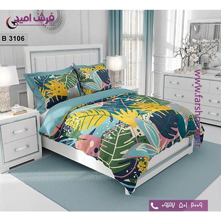 ست روتختی طرح گل 6 تکه اولدوز برگ کد B 3106