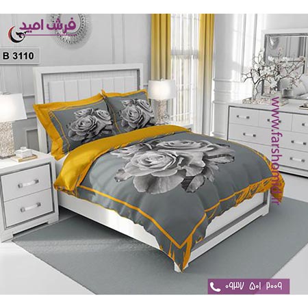 ست روتختی طرح گل 6 تکه اولدوز گل رز کد B 3110