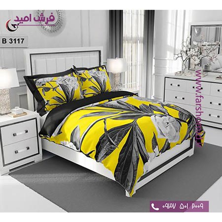 ست روتختی طرح گل 6 تکه اولدوز برگ و گل کد B 3117