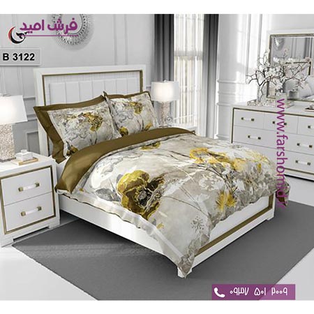 ست روتختی طرح گل 6 تکه اولدوز گل کد B 3122