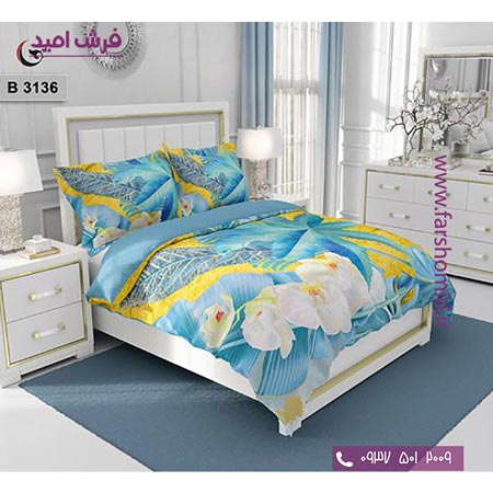 ست روتختی طرح گل 6 تکه اولدوز گل کد B 3136