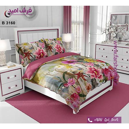 ست روتختی طرح گل 6 تکه اولدوز گل کد B 3160