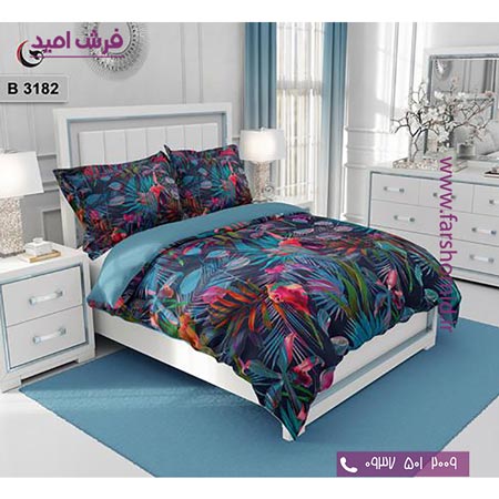 ست روتختی طرح گل 6 تکه اولدوز گل  کد B 3182