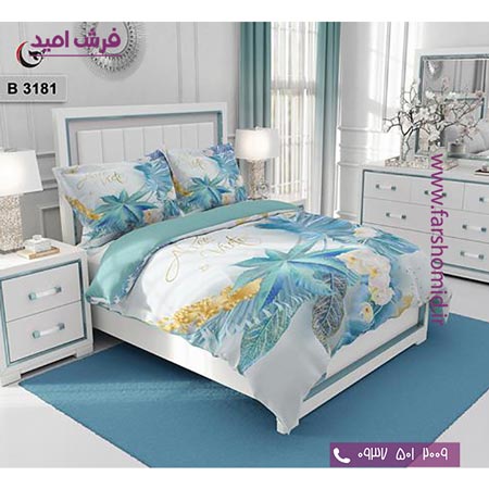 ست روتختی طرح گل 6 تکه اولدوز برگ و گل کد B 3181