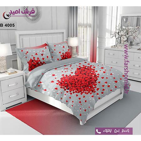 ست روتختی طرح هنری و برند 6 تکه اولدوز قلب کد B 4005