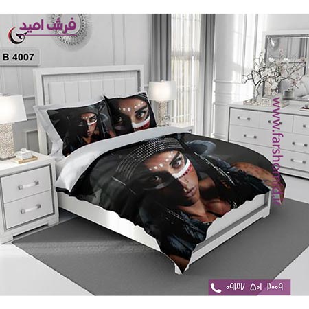 ست روتختی طرح هنری و برند 6 تکه اولدوز زن کد B 4007