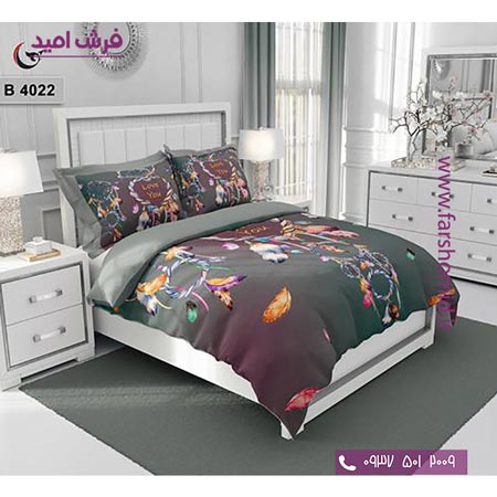 ست روتختی طرح هنری و برند 6 تکه اولدوز LOVE کد B 4022