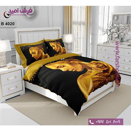 ست روتختی طرح هنری و برند 6 تکه اولدوز زن کد B 4020