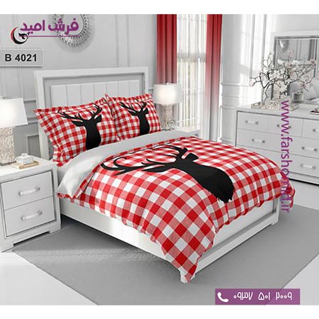 ست روتختی طرح هنری و برند 6 تکه اولدوز گوزن کد B 4021