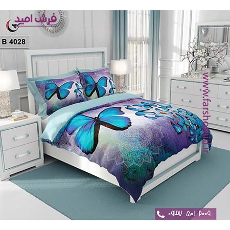 ست روتختی طرح هنری و برند 6 تکه اولدوز پروانه کد B 4028