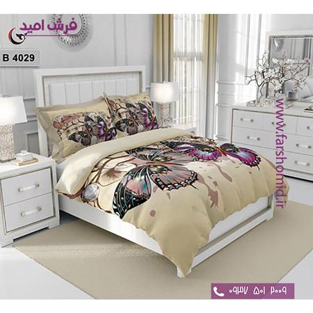 ست روتختی طرح هنری و برند 6 تکه اولدوز پروانه کد B 4029