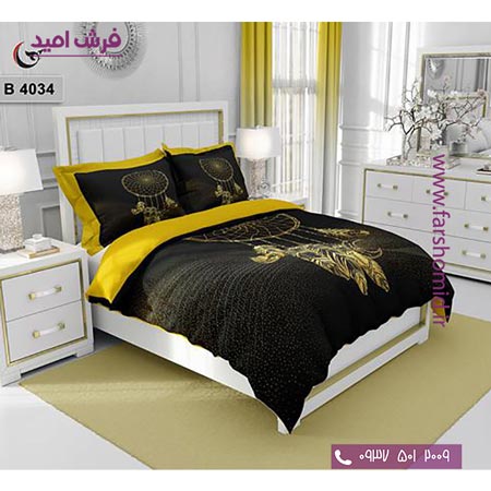 ست روتختی طرح هنری و برند 6 تکه اولدوز کد B 4034