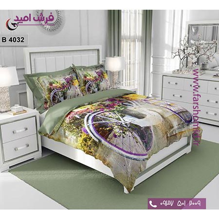 ست روتختی طرح هنری و برند 6 تکه اولدوز دوچرخه و گل کد B 4032