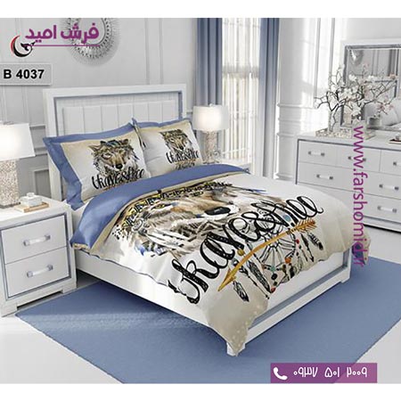 ست روتختی طرح هنری و برند 6 تکه اولدوز گرگ کد B 4037