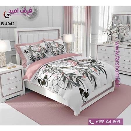 ست روتختی طرح هنری و برند 6 تکه اولدوز پروانه کد B 4042