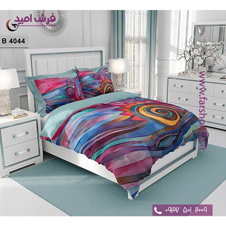 ست روتختی طرح هنری و برند 6 تکه اولدوز کد B 4044