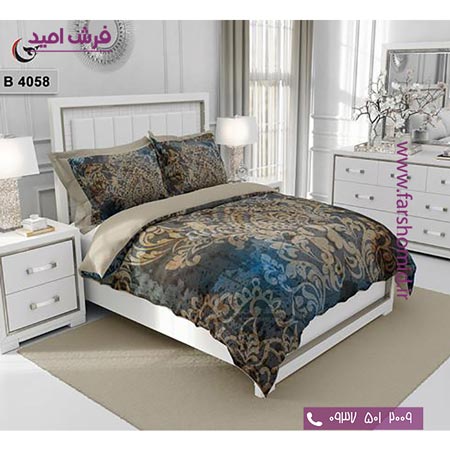 ست روتختی طرح هنری و برند 6 تکه اولدوز کد B 4058