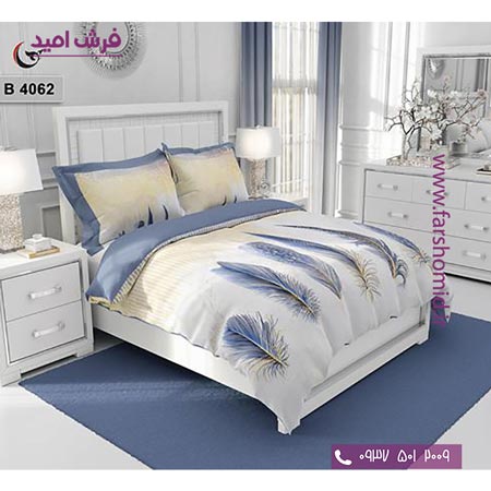 ست روتختی طرح هنری و برند 6 تکه اولدوز پر پرنده کد B 4062