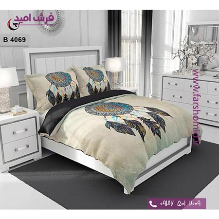 ست روتختی طرح هنری و برند 6 تکه اولدوز کد B 4069