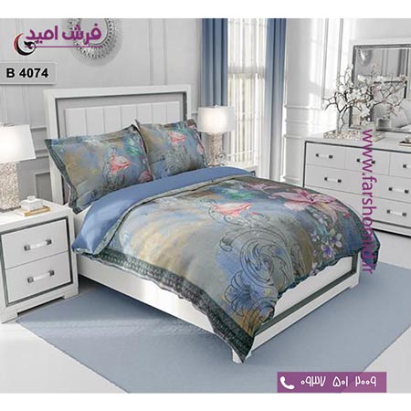 ست روتختی طرح هنری و برند 6 تکه اولدوز گل کد B 4074