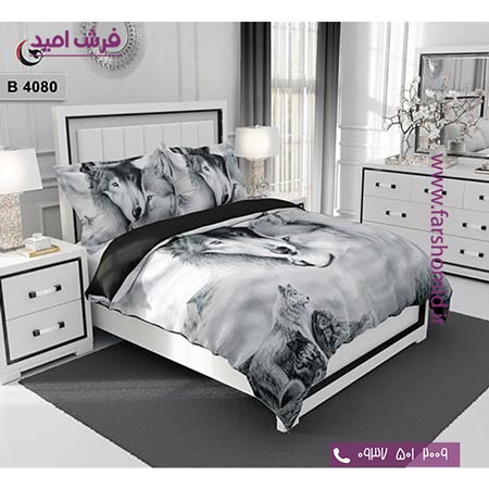 ست روتختی طرح هنری و برند 6 تکه اولدوز گرگ کد B 4080