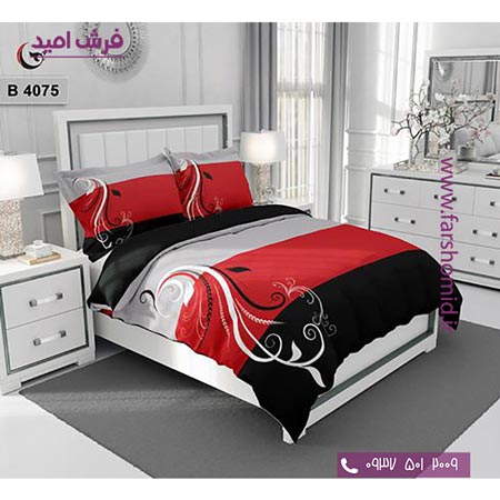 ست روتختی طرح هنری و برند 6 تکه اولدوز راه راه کد B 4075