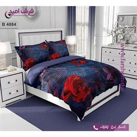 ست روتختی طرح هنری و برند 6 تکه اولدوز دریا کد B 4084