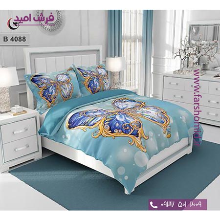 ست روتختی طرح هنری و برند 6 تکه اولدوز پروانه کد B 4088