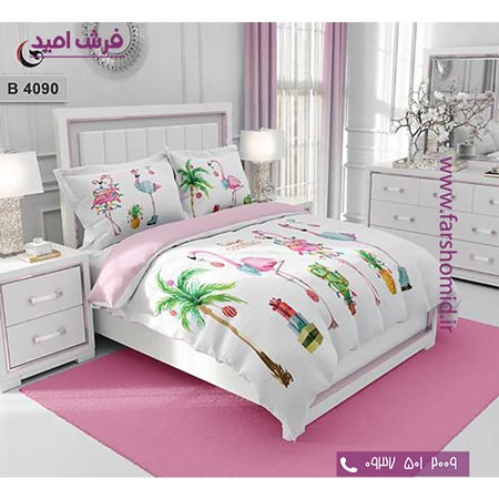 ست روتختی طرح هنری و برند 6 تکه اولدوز فلامینگو کد B 4090