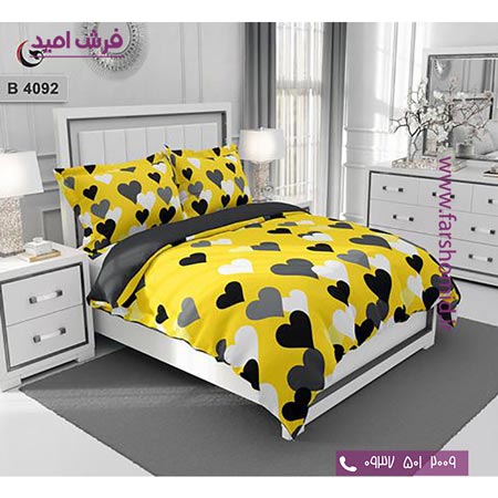 ست روتختی طرح هنری و برند 6 تکه اولدوز قلب کد B 4092