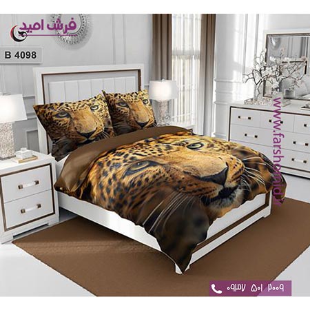 ست روتختی طرح هنری و برند 6 تکه اولدوز پلنگ کد B 4098