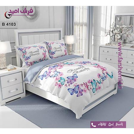 ست روتختی طرح هنری و برند 6 تکه اولدوز پروانه کد B 4103