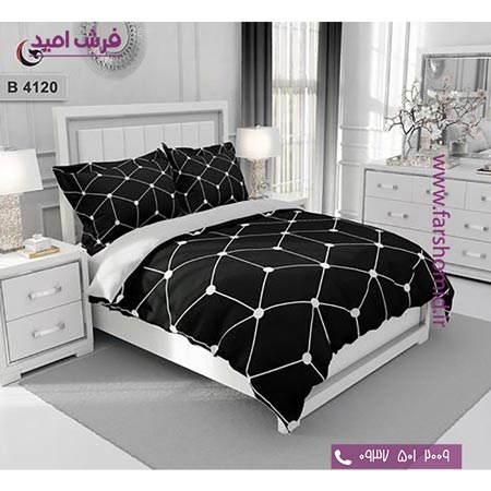 ست روتختی طرح هنری و برند 6 تکه اولدوز هندسی کد B 4120