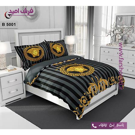 ست روتختی طرح هنری و برند 6 تکه اولدوز ورساچه کد B 5001