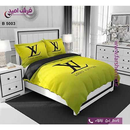 ست روتختی طرح هنری و برند 6 تکه اولدوز ال وی کد B 5003